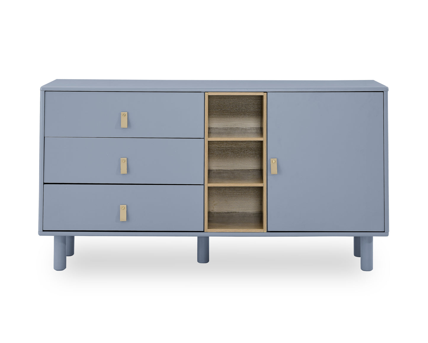 Haru Storage Wooden Cabinet - Blue