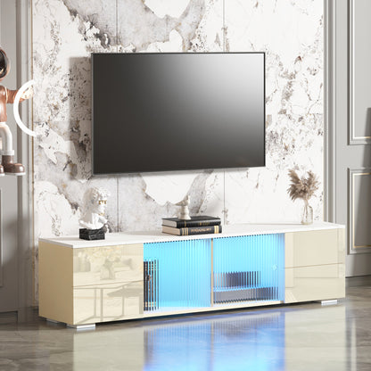 Nomad TV stand with LED remote control lights - Beige