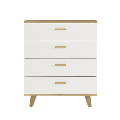 Olson III Drawer Dresser Cabinet - White Oak