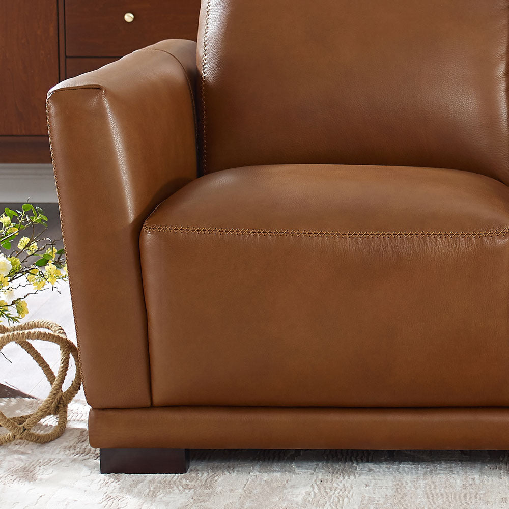 Mary Leather Loveseat