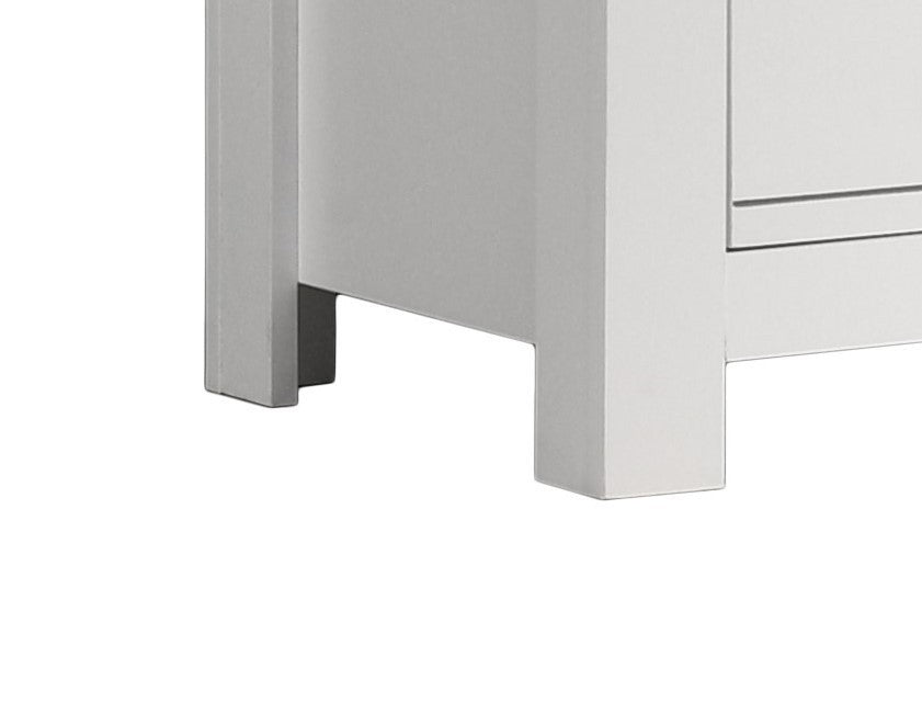 Meda 2-Drawer Nightstand - White