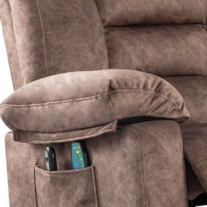 Harris Power Lift Recliner Chair with Massage - Brown