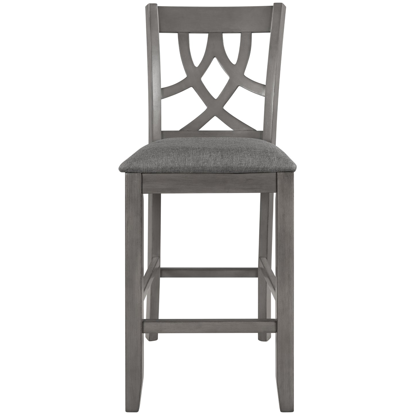 Aisha Counter Height Kitchen Dining Chairs (Set of 2) - Gray