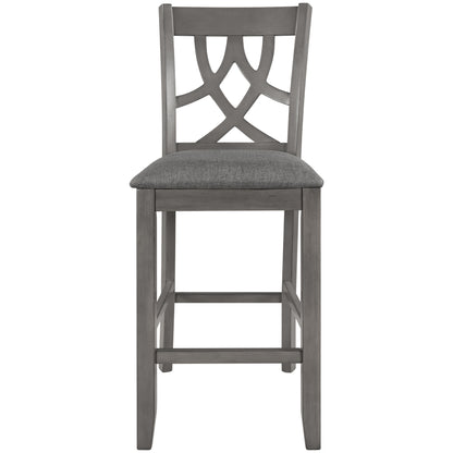 Aisha Counter Height Kitchen Dining Chairs (Set of 2) - Gray