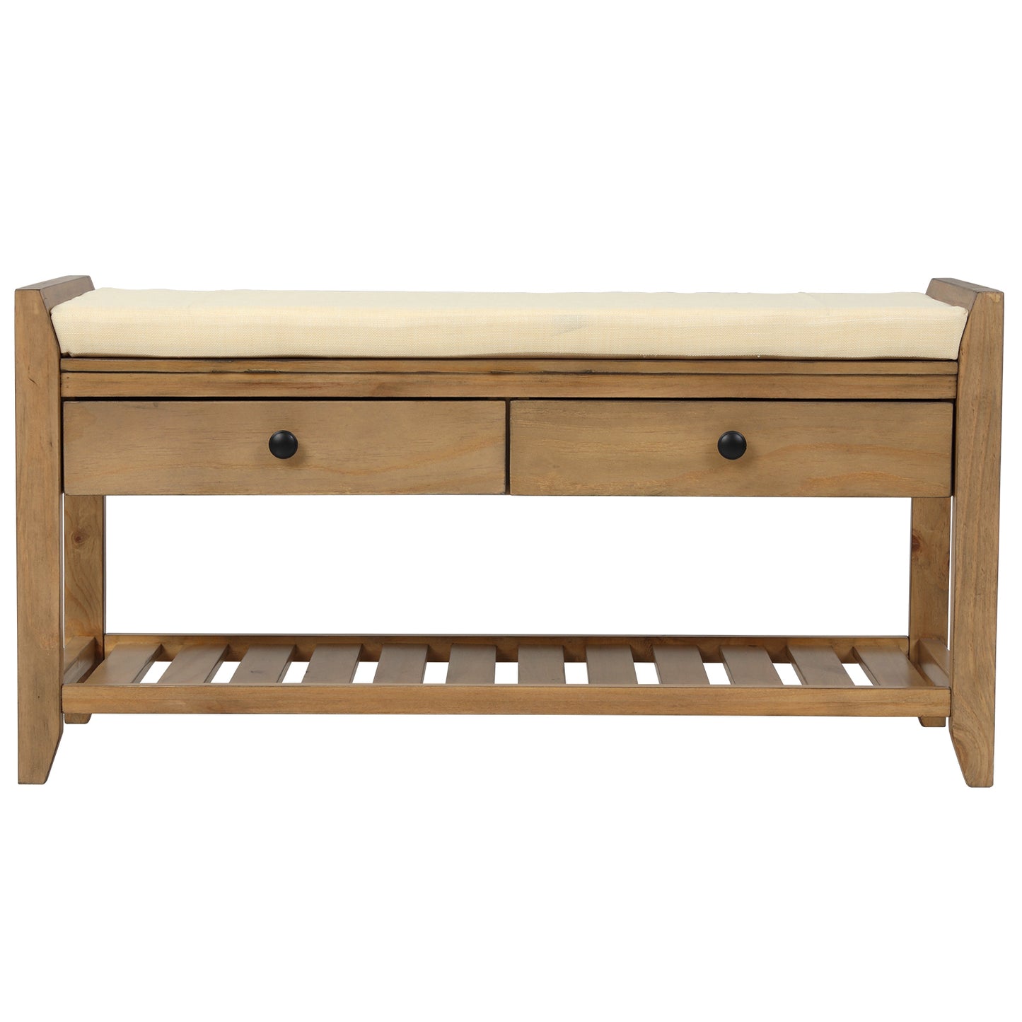 Modular Entryway Storage Bench - Old Pine