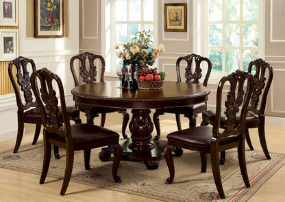 Morris Traditional Solid Wood Dining Chairs (Set of 2) - Dark Brown