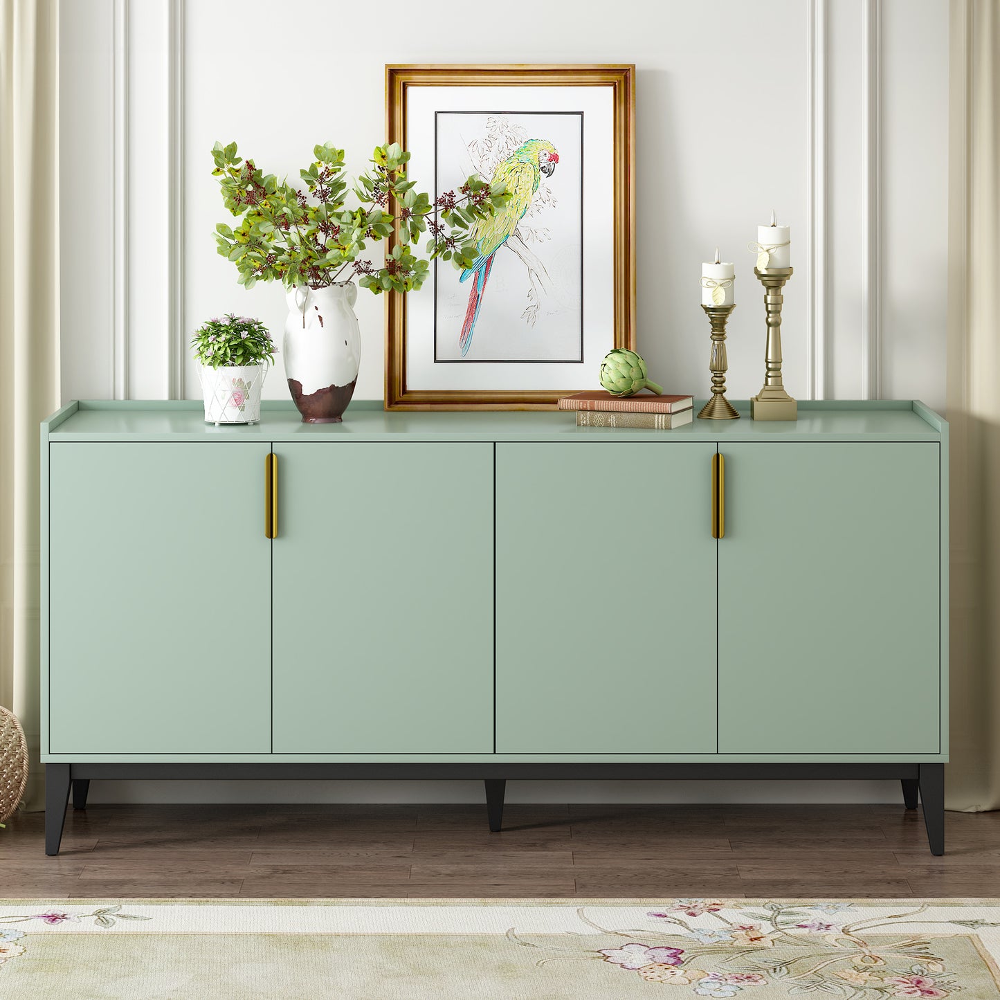 Parks Sideboard Cabinet - Green