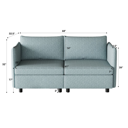 Keen Loveseat  - Blue