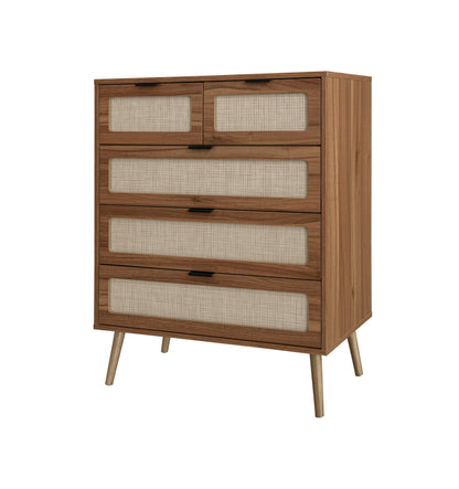 Keith II 5 Drawer  Accent Storage Cabinet - Walnut