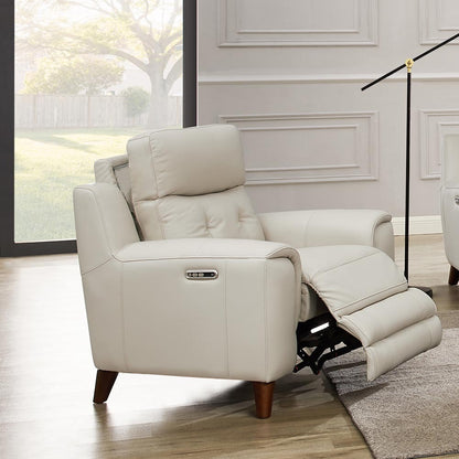 Torino Power Recliner Chair - Off White