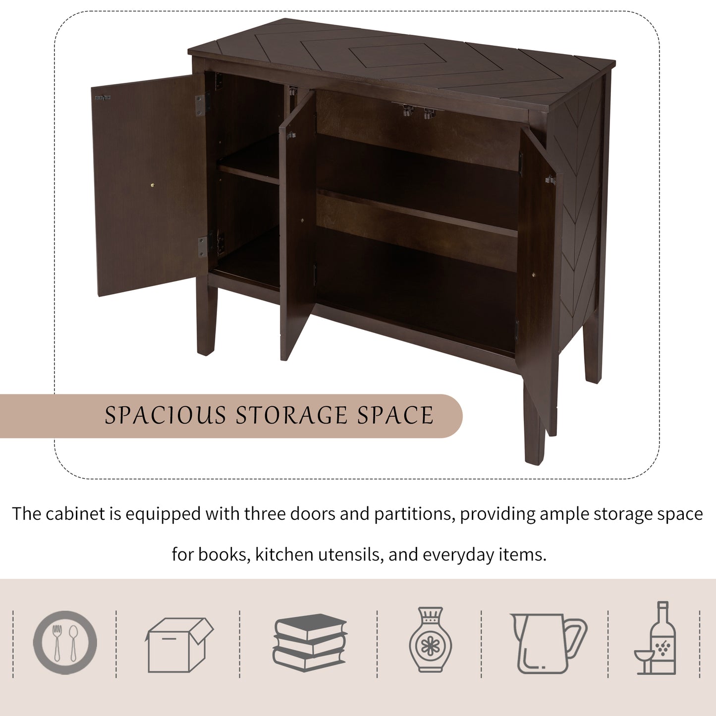 Delena Accent Storage Cabinet - Brown