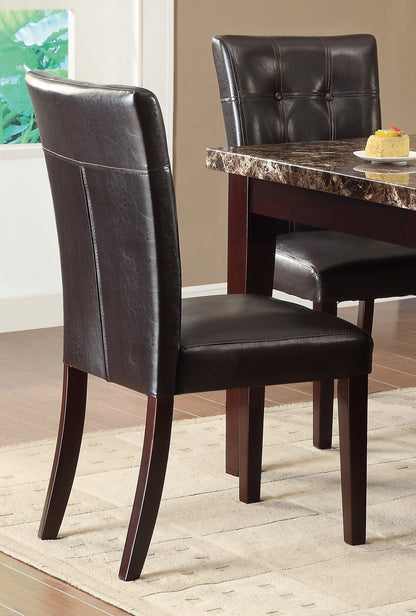 Tammy Button-Tufted  Dining Chair (Set of 2) - Espresso