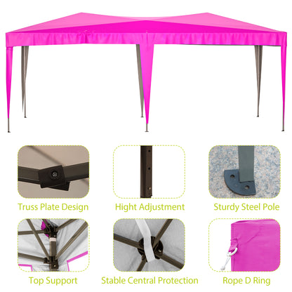 EZ 10x20 ft Pop Up Canopy Outdoor - Pink