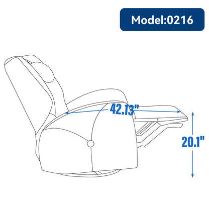 Bryce Power Recliner Chair with Lumbar and Neck Support - Gray