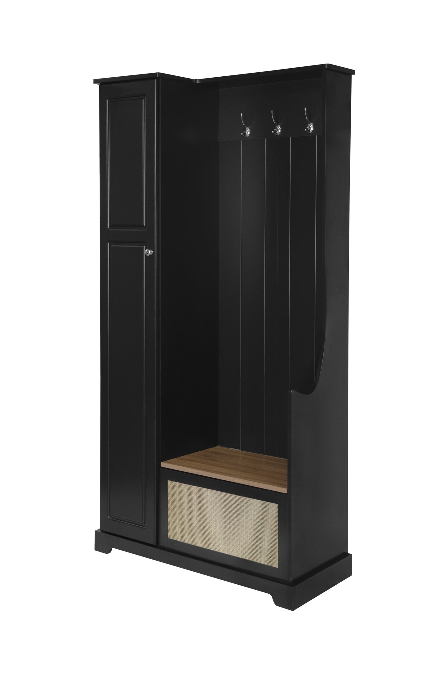 Tero 1 Door Closet - Black