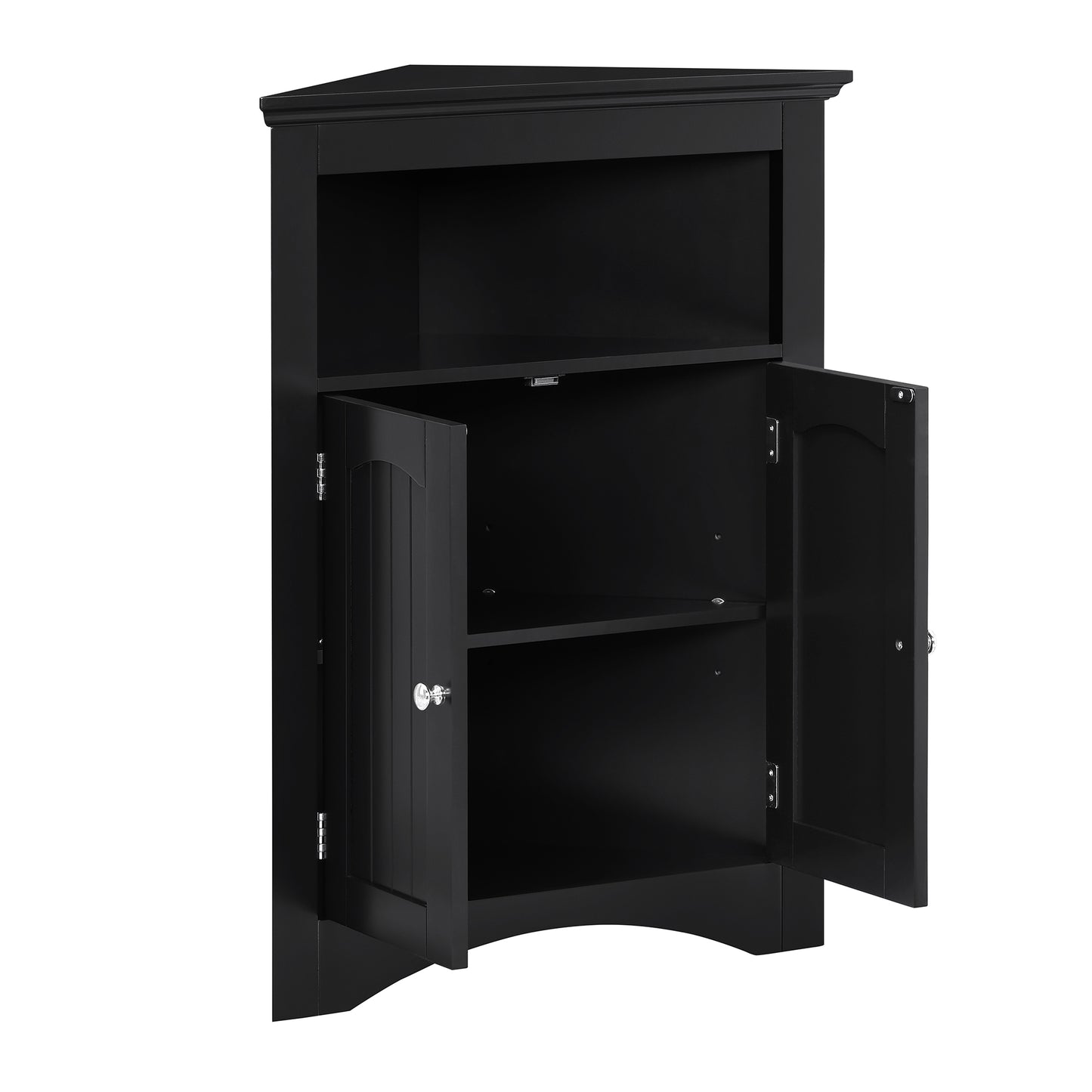 Carson II Corner Cabinet - Coffee