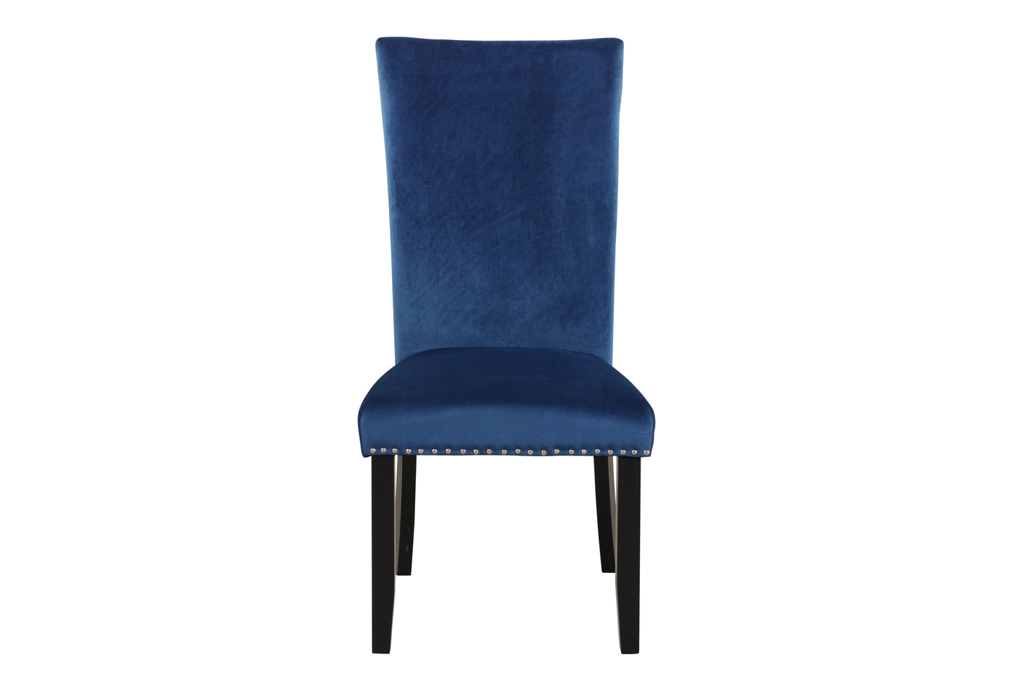 Divina Velvet Dining Chairs (Set of 2) - Blue