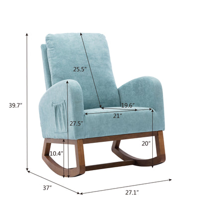 Frazer Rocking Chair - Blue