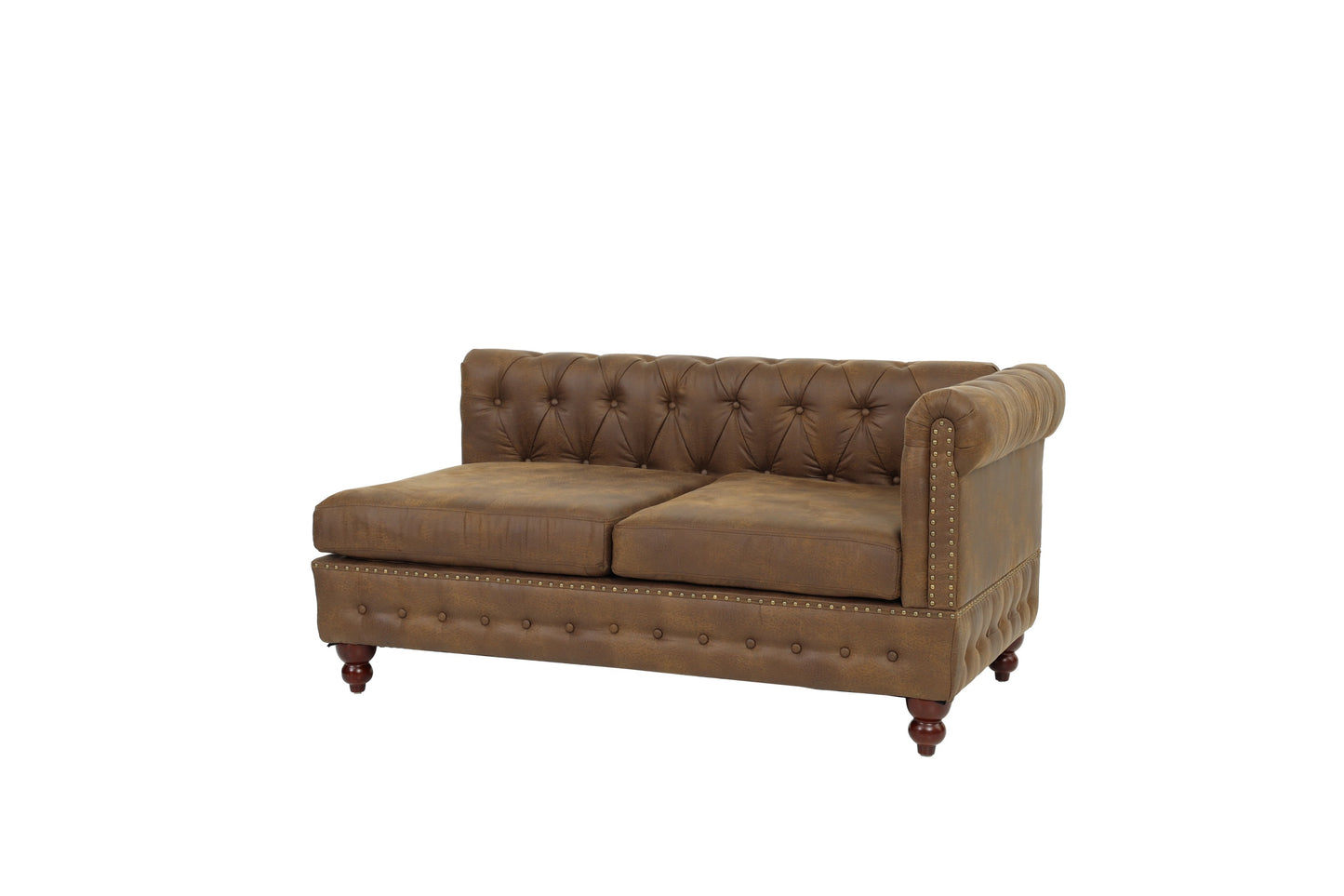 Jaya Reversible One Arm Loveseat - Dark Coffee