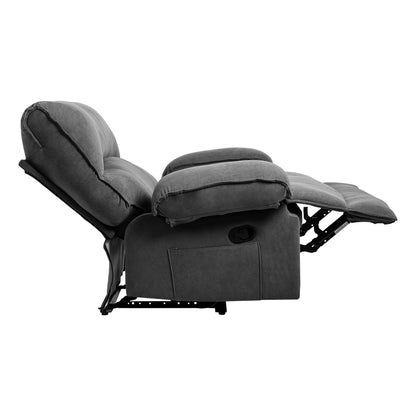 Kenzo Oversized Manual Recliner Chair - Gray