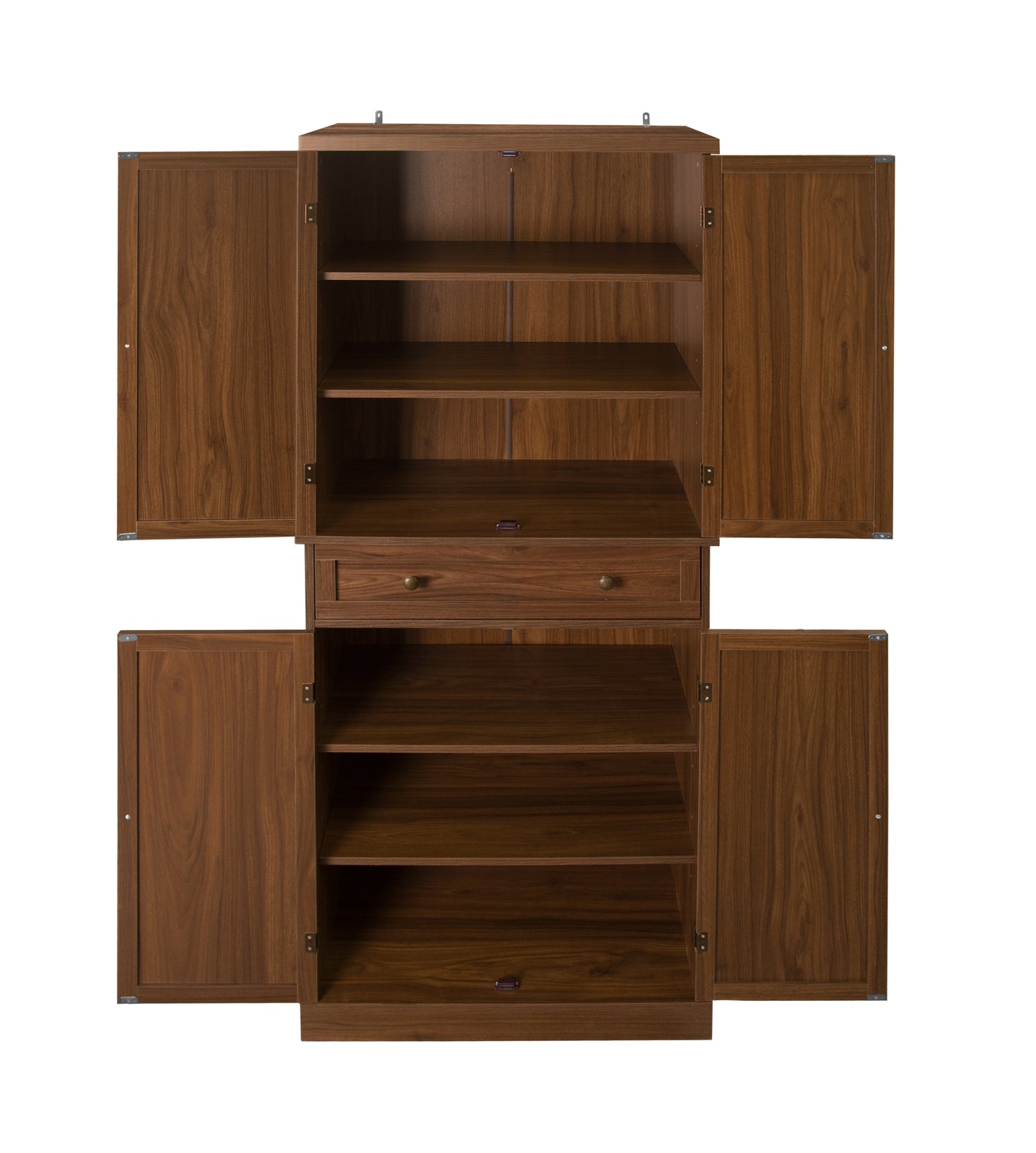 Robu 4 Door Cabinet with 1 Drawer - Walnut