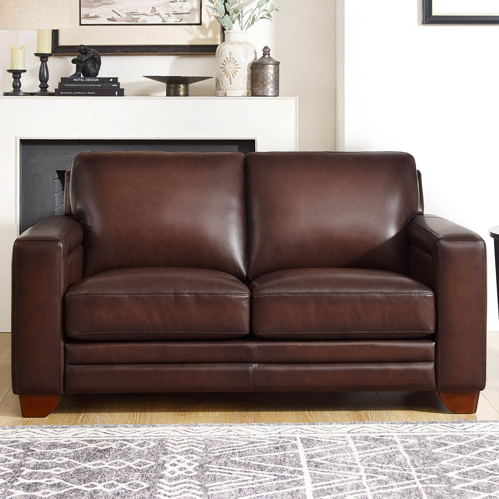 Alice Leather Loveseat