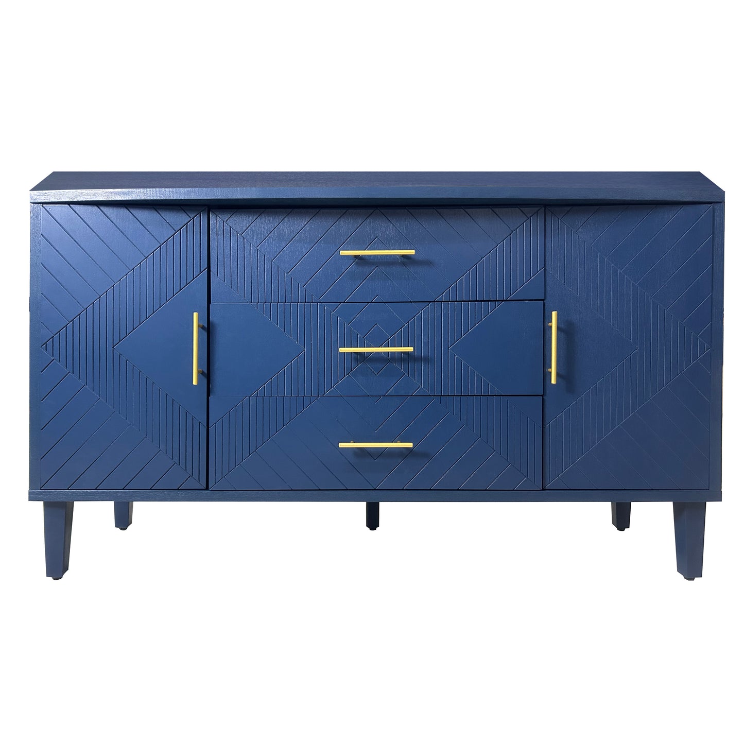 Kole 2-Door 3-Drawer Cabinet - Navy Blue