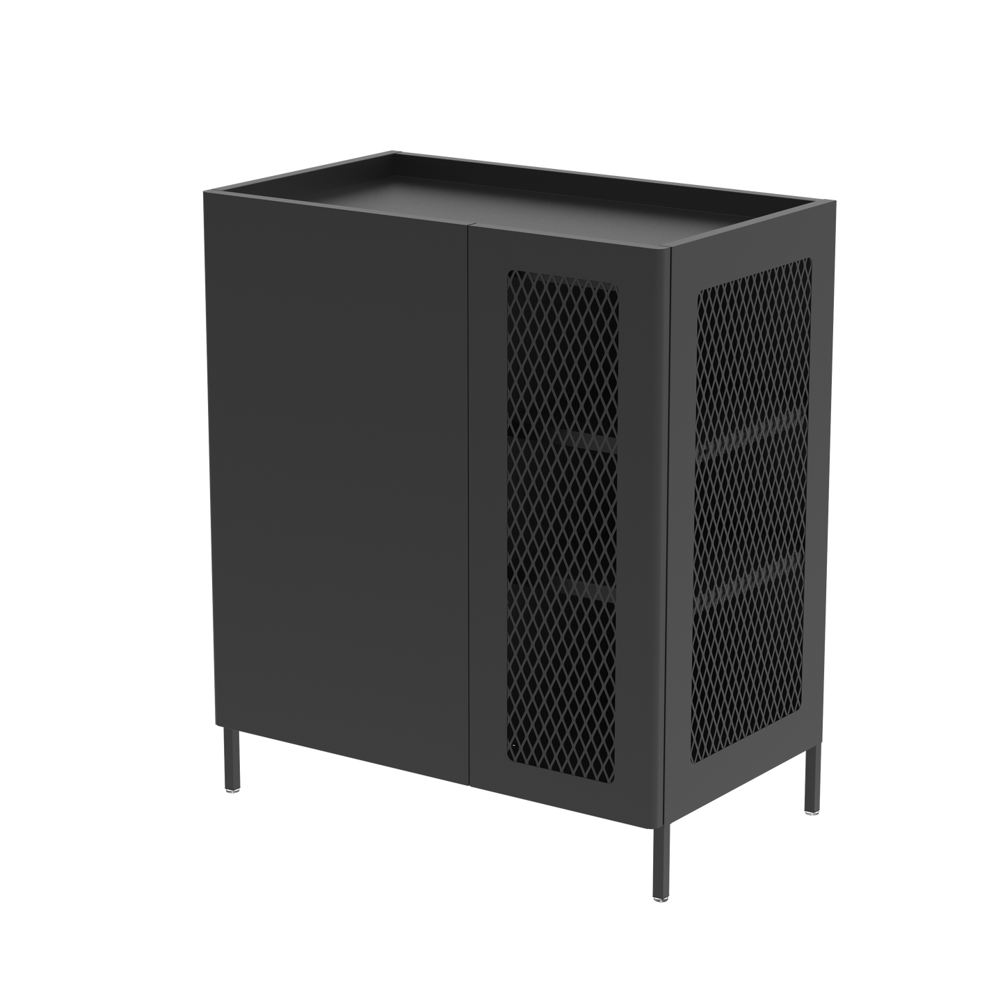 Lynn Metal Sideboard Cabinet - Black