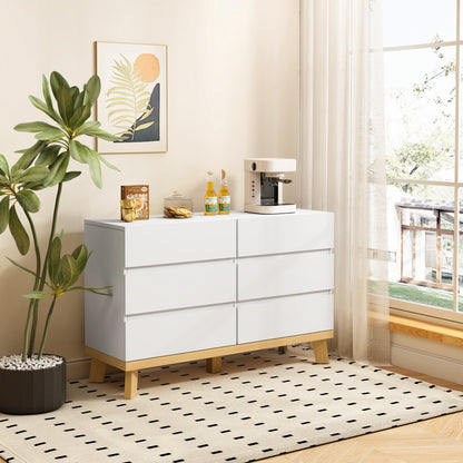 Nao 6-Drawers Storage Cabinet - White