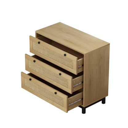 Robe 3-Drawers Storage Cabinet - Oak