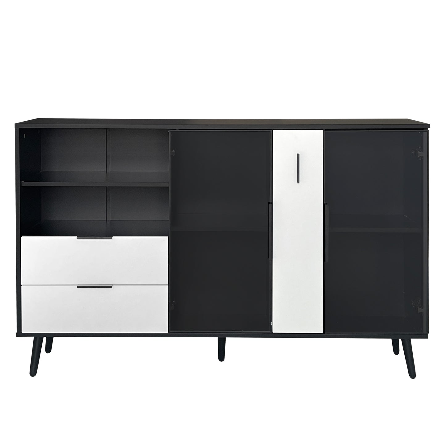 Bella Storage Cabinet - Black/White