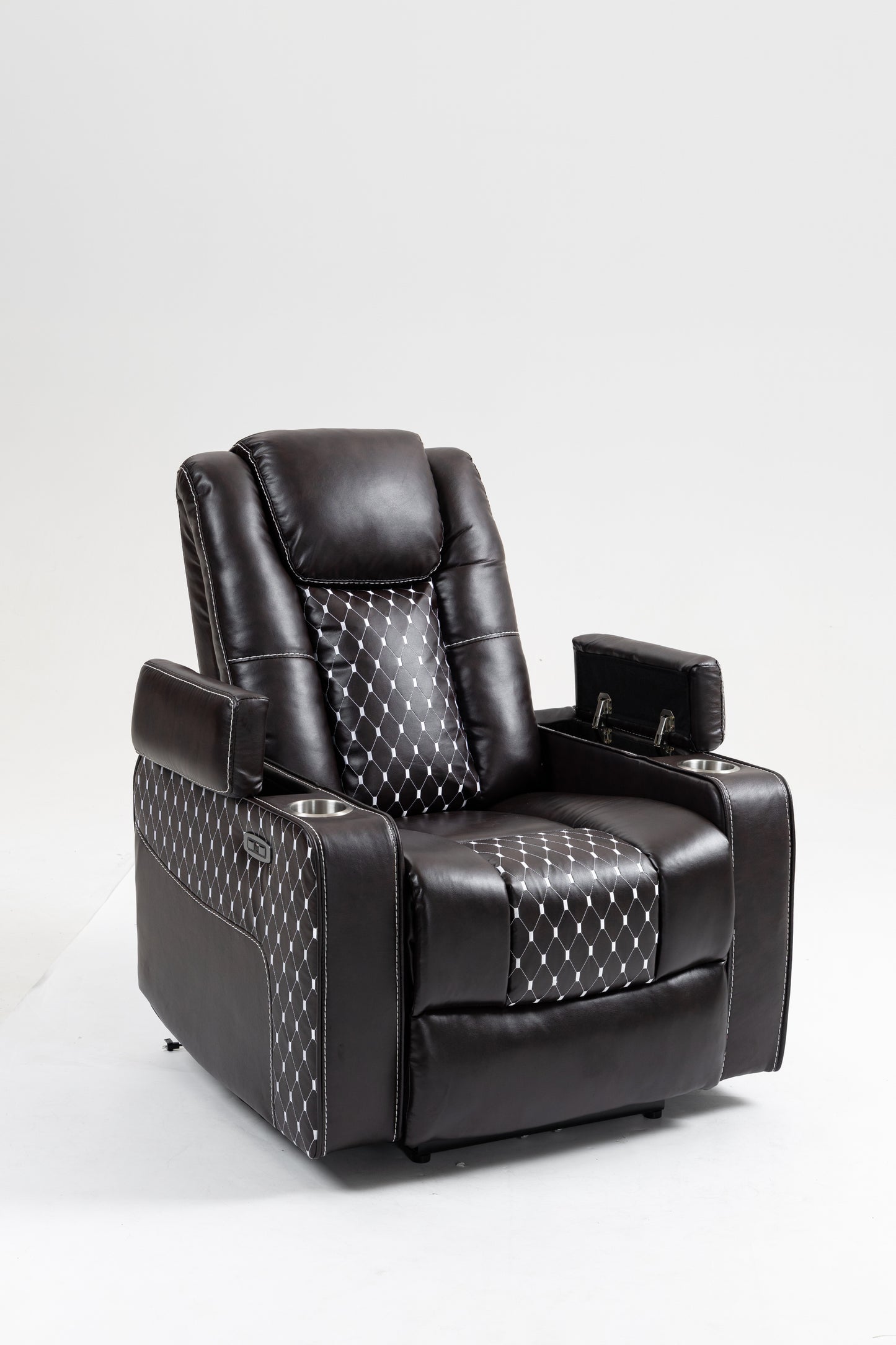 Warner II Power Recliner with Multifunctional Features - Brown