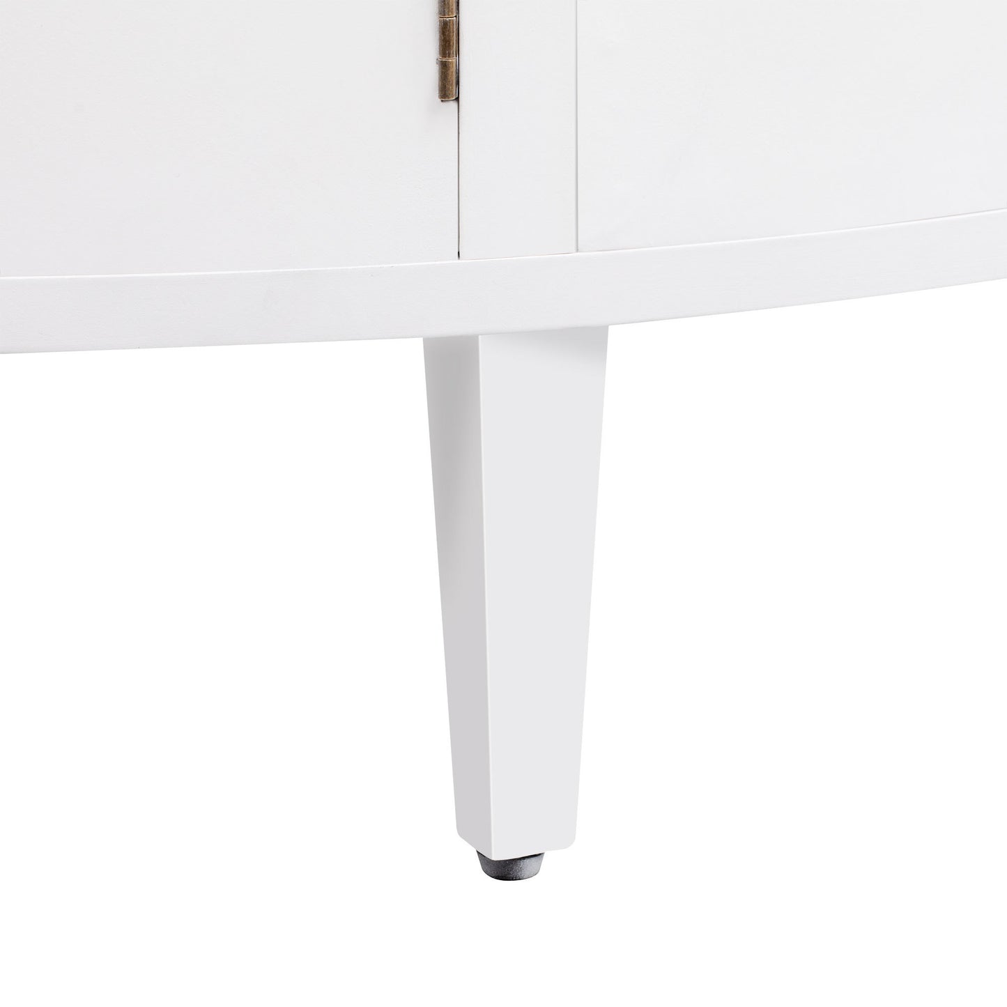 Hobs Curved Design Storage Cabinet - White