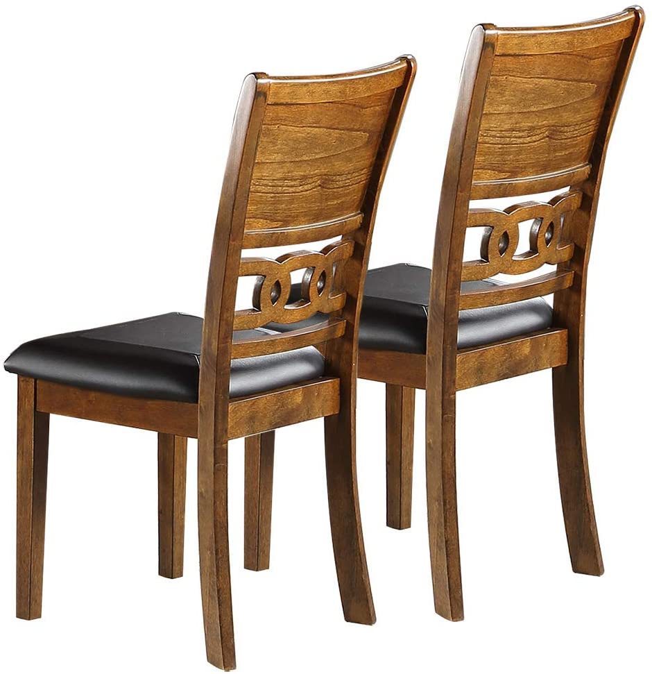 Watson Dining Chairs (Set of 2)- Walnut+Black