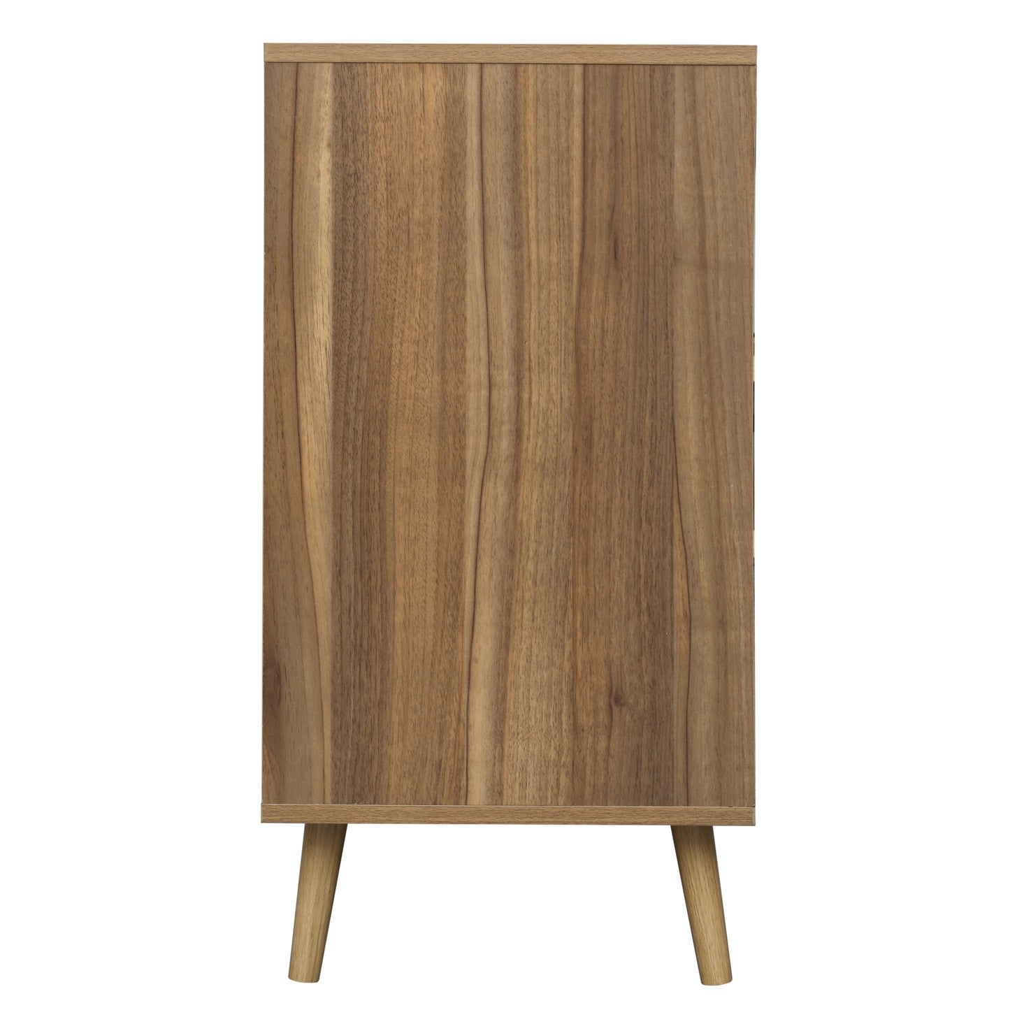 Kooboo 3 Drawer Nightstand End Table - Walnut