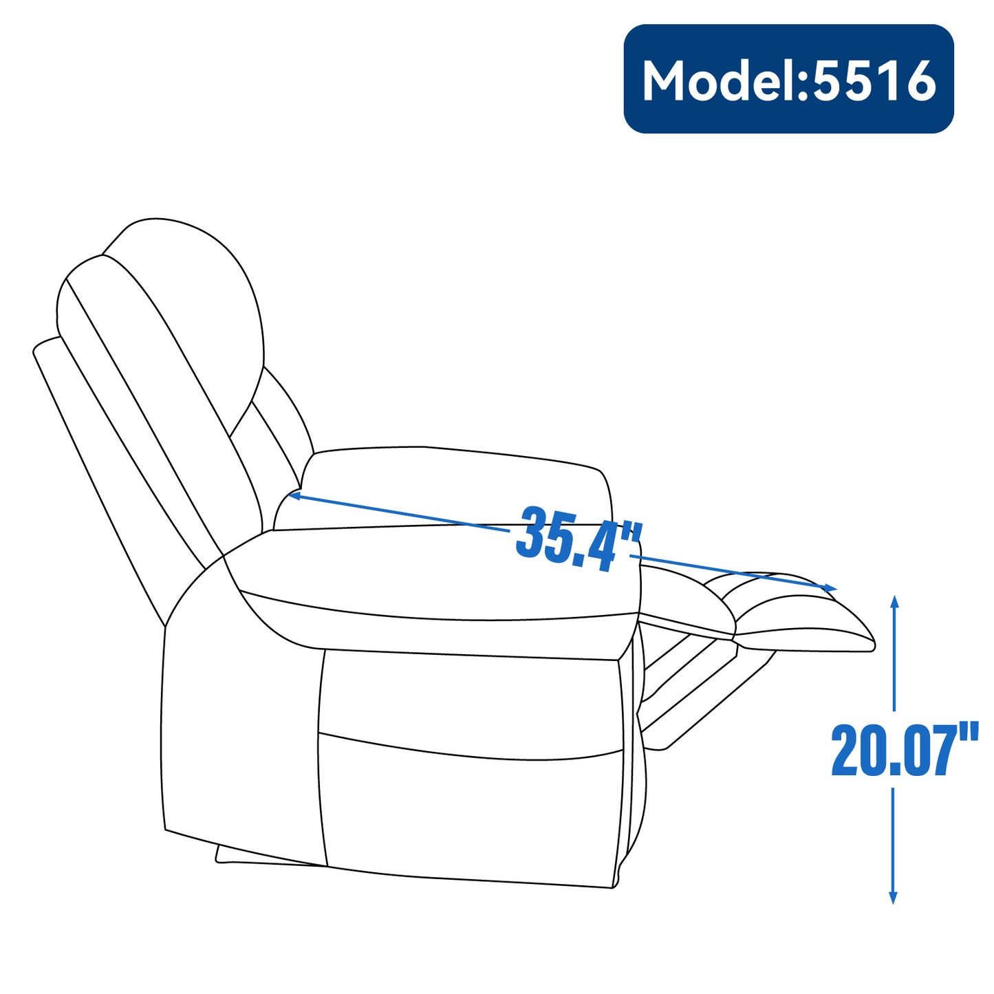 Brooklyn Dual Motor Power Lift Recliner Chair with Massage and Heating - Black