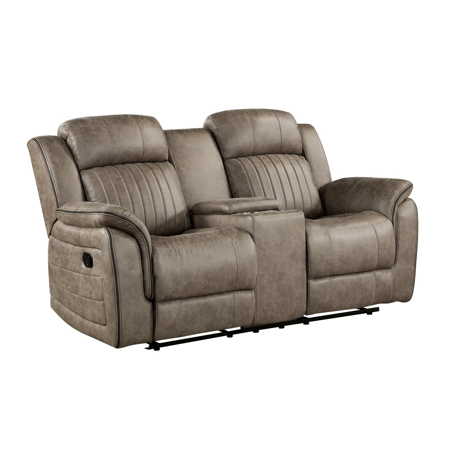 Zane Fabric Loveseat Classic - Brown+Sand