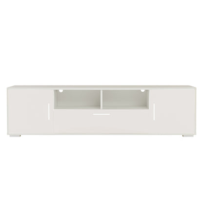 Oasis TV Stand with LED Lights - White