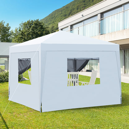 Lucina 10 x 10 ft Pop Up Gazebo Canopy Tent - White