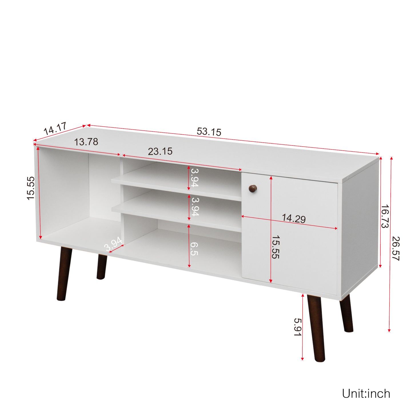 Macho TV Stand - White