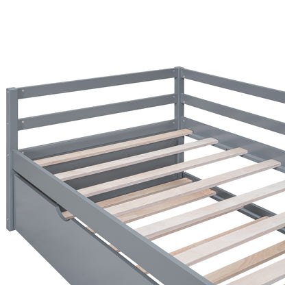 Zim Twin Size Daybed with Twin Size Trundle - Gray