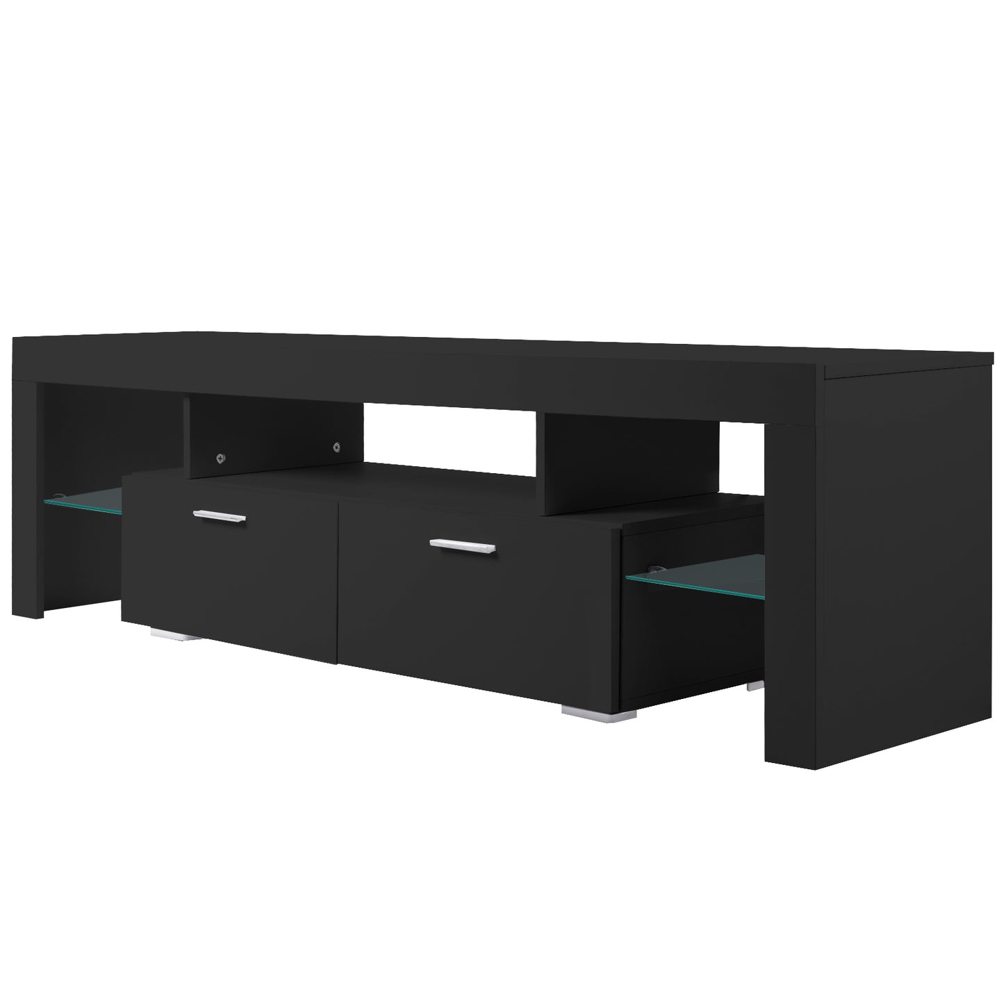 Feno TV Stand with LED Lights - Black