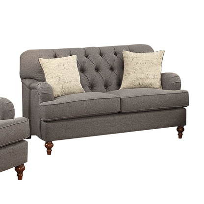 Alianza Loveseat w/2 Pillows - Dark Gray