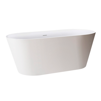 Veno 54" Acrylic Freestanding Soaking Bathtub  - White