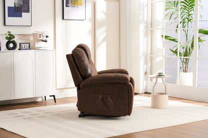 Rocha Power Lift Recliner Chair with Massage - Brown