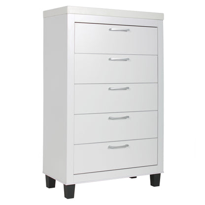 Go Green Woods Elegant 5 Drawer Chest of Drawers for Bedroom