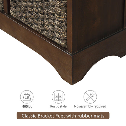 Trex Rustic Storage Cabinet - Espresso