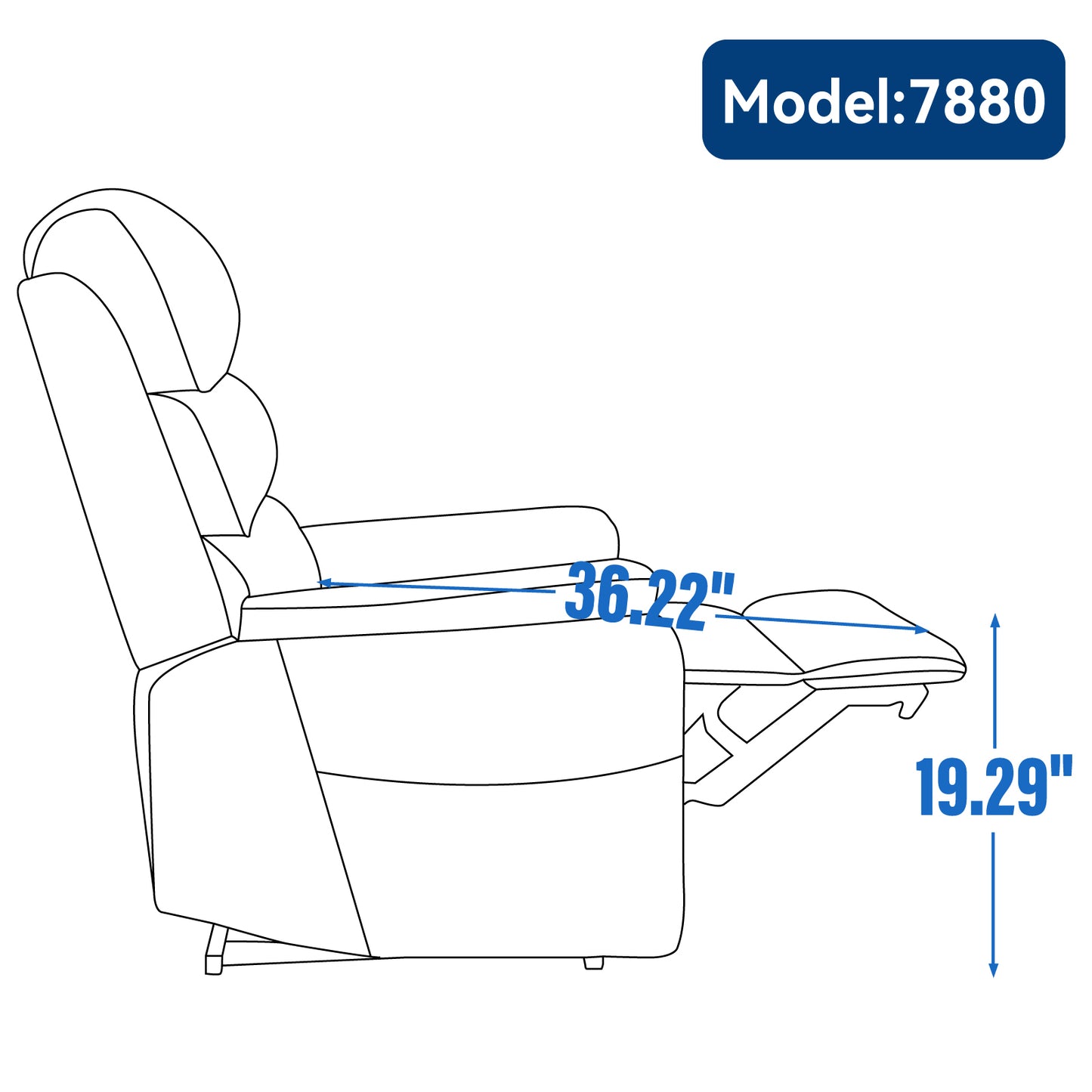 Hannah Power Lift Chenille Recliner Chair with Heat Massage - Brown