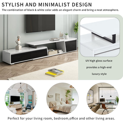 Taylor Extendable TV Stand - White