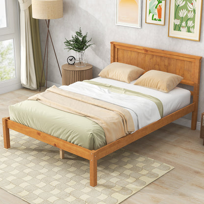 Rhoda Full Size Platform Bed Frame - Oak